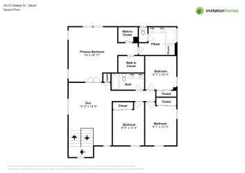 Floor plan 2 for 3515 E Bartlett Dr