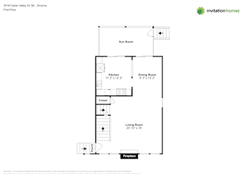 Floor plan 3 for 3516 Cedar Valley Dr SE
