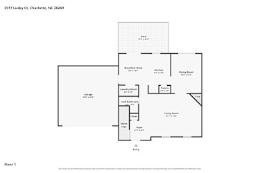 Floor plan 1 for 3517 Lusby Ct
