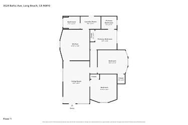 Floor plan 1 for 3524 Baltic Ave
