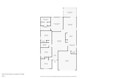 Floor plan 1 for 3525 Live Oak Hollow Dr