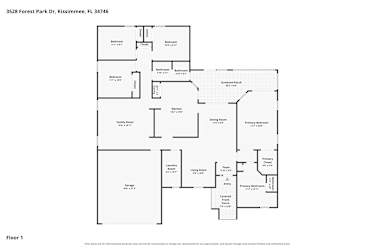 Floor plan 1 for 3528 Forest Park Dr
