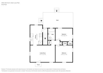 Floor plan 3 for 3532 Utah Ave S