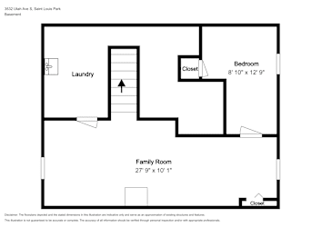 Floor plan 2 for 3532 Utah Ave S