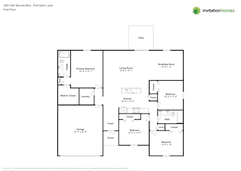 Floor plan 1 for 3551 SW Savona Blvd
