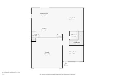 Floor plan 1 for 3553 Fellowship Road