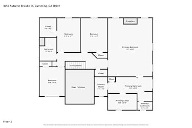 Floor plan 2 for 3555 Autumn Brooke Ct
