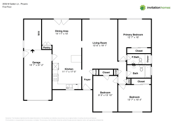 Floor plan 1 for 3556 W Seldon Ln