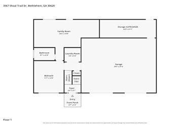 Floor plan 2 for 3567 Shoal Trail Dr