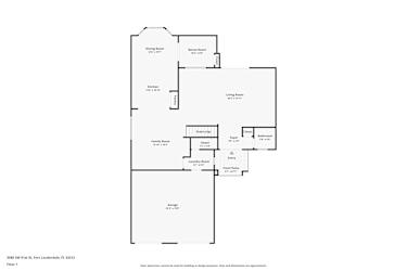 Floor plan 1 for 3580 SW 51st St