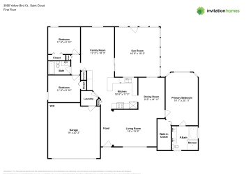 Floor plan 1 for 3585 Yellow Bird Ct