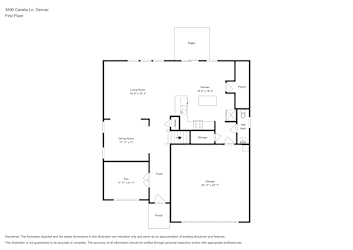 Floor plan 1 for 3590 Cerelia Ln