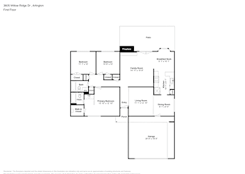 Floor plan 1 for 3605 Willow Ridge Dr