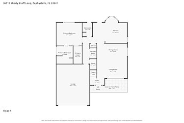Floor plan 1 for 36111 Shady Bluff Loop