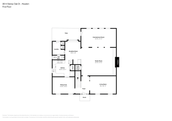 Floor plan 1 for 3614 Stoney Oak Dr