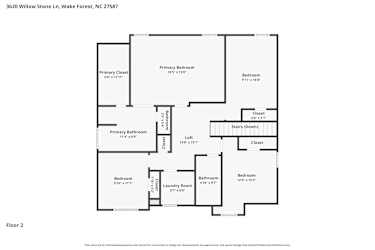 Floor plan 2 for 3620 Willow Stone Ln