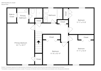 Floor plan 2 for 3626 Woodberry Dr