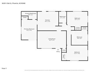 Floor plan 1 for 3630 E Oak St