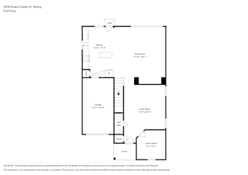 Floor plan 1 for 3638 Avalon Castle Dr