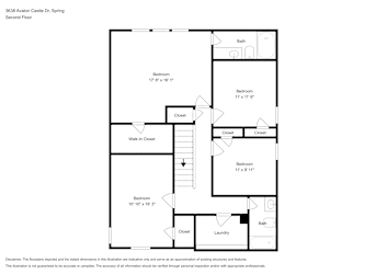 Floor plan 2 for 3638 Avalon Castle Dr