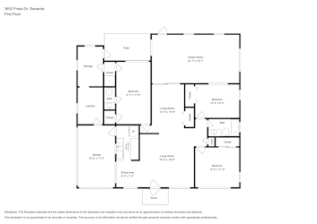 Floor plan 1 for 3652 Prado Dr