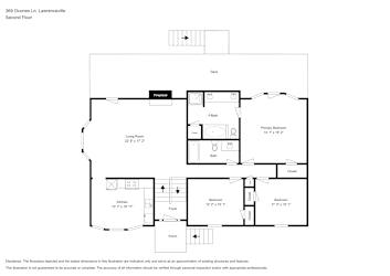 Floor plan 2 for 369 Oconee Ln