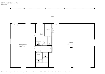 Floor plan 1 for 369 Oconee Ln