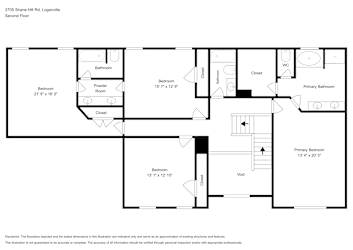 Floor plan 2 for 3705 Shane Hill Rd
