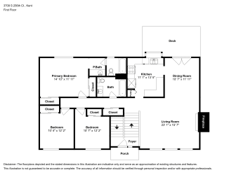 Floor plan 2 for 3709 S 256th Ct