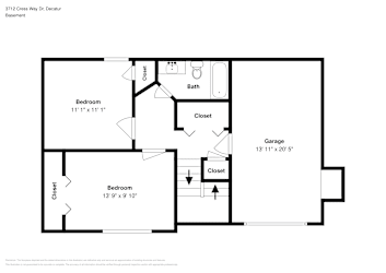 Floor plan 1 for 3712 Cress Way Dr