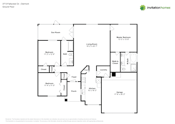 Floor plan 1 for 3713 Fallscrest Cir