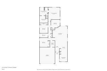Floor plan 1 for 3713 W Glass Ln