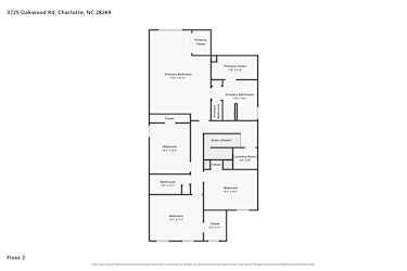 Floor plan 2 for 3725 Oakwood Rd