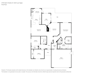 Floor plan 1 for 3725 Saint Charles Ct