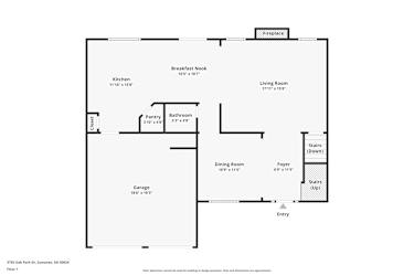 Floor plan 2 for 3755 Oak Park Dr