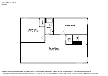 Floor plan 1 for 3756 S Olathe Cir