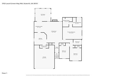 Floor plan 1 for 3763 Laurel Green Way NW
