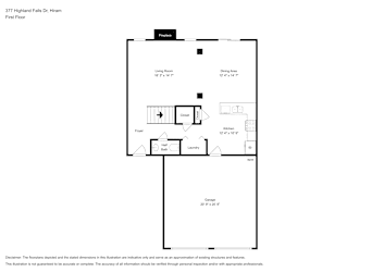 Floor plan 1 for 377 Highland Falls Dr