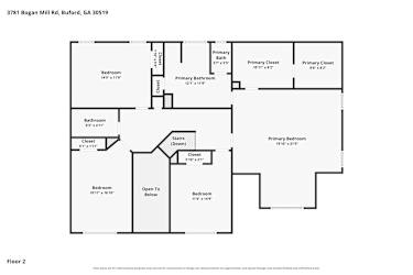 Floor plan 2 for 3781 Bogan Mill Rd