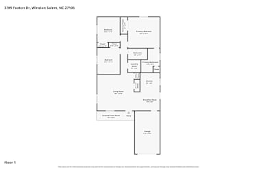 Floor plan 1 for 3789 Foxton Dr