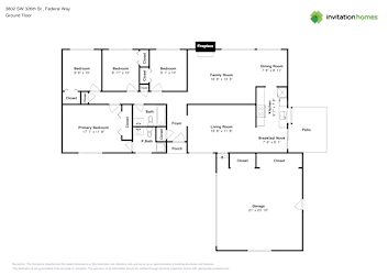Floor plan 1 for 3802 SW 326th St