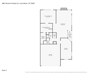 Floor plan 2 for 3807 Branch Hollow Cir