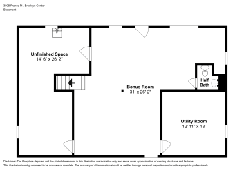 Floor plan 1 for 3808 France Pl