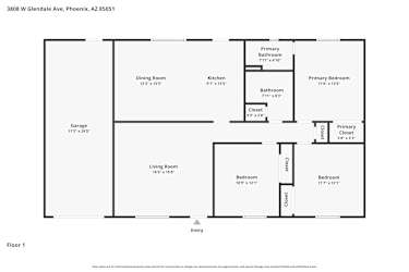 Floor plan 1 for 3808 W Glendale Ave