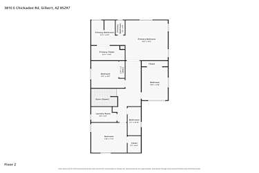 Floor plan 2 for 3810 E Chickadee Rd