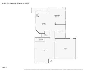 Floor plan 1 for 3810 E Chickadee Rd