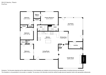 Floor plan 1 for 3814 W Vista Ave