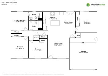 Floor plan 1 for 3831 E Surrey Ave