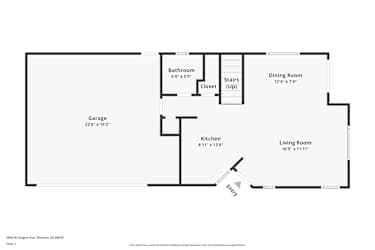 Floor plan 1 for 3843 W Oregon Ave