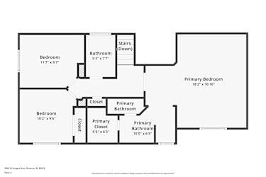 Floor plan 2 for 3843 W Oregon Ave